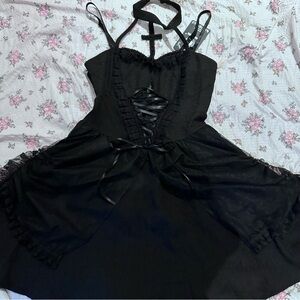 Dark in love goth lolita mini dress L